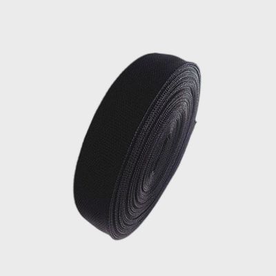 2.5cm Zwarte polypropyleen webbing PP webbing voor verpakking Niet-elastisch